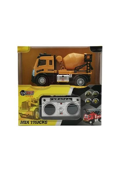 Generic HST 4-Way Drive Cement Mixer Truck with Remote Control for Kids Yellow and Black 6158-H4