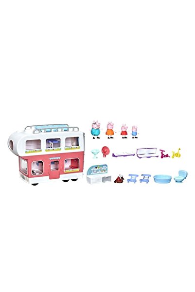 Hasbro Peppa Pig Caravan Set, Hasbro, Multicolor, Children's Toy, 4 Figures, 2 Bicycles, 2 Chairs, 3+ Years,