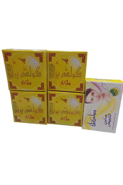 goree مجموعة كريم جولدن بيريل الباكستاني الاصلي 4 قطع + صابون جولدن بيريل الاصلي (5قطع)