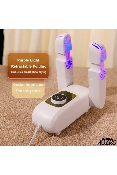 HOZRO Electric Smart Shoe and Sock Dryer with UV Function and Adjustable Support, Pink