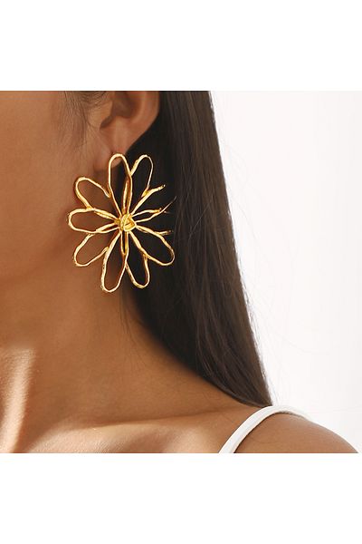 youngsem Large Flower Earrings Pb Model