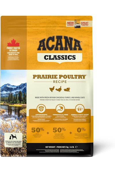 Acana Acana Classics Prairie Poultry - Medium Breed Adult Dog Protein-Rich Dry Food 2kg