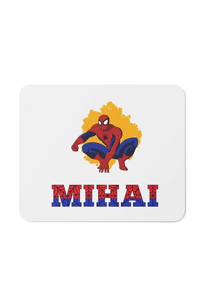 OEM MousePAD Gaming personalizat cu numele MIHAI, model Spiderman