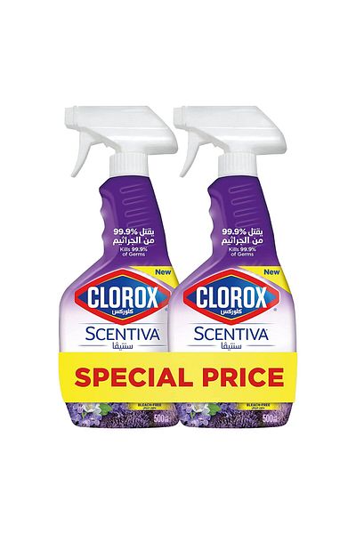 Clorox Multi-Surface Cleaner Scentiva Tuscan Lavender 2 x 500 ml