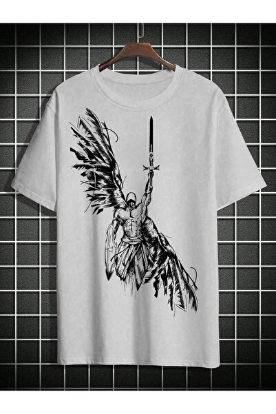 Velostra Unisex Înger cu imprimeu supradimensionat tricou