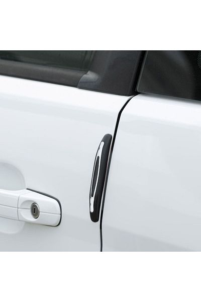 OEM Protectii Portiera Auto, Model Universal, Silicon, Negru, Set 2 Bucati, Lungime 11cm