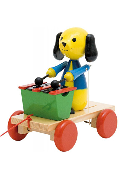 Evelise Ξύλινο παιχνίδι Woodyland με κουτάβι και ξυλόφωνο