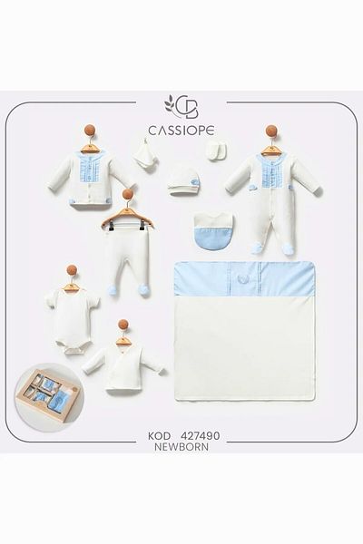 Cassiope My Baby Beach 100% Cotton with Colorful Patterns 10-Piece Hospital Release Special Series 427490