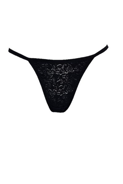 Ioana boutique Lace Thong, CH2154, Black, M