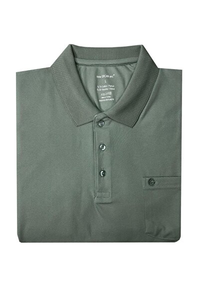 Ercan Ανδρικό κοντομάνικο μπλουζάκι Classic Fit με γιακά 7335