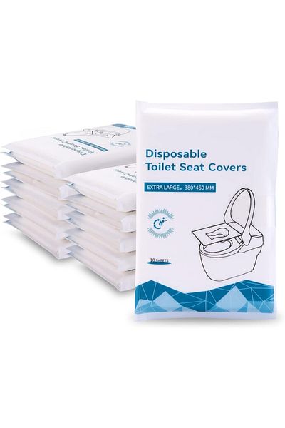 Sprise Set of 120 disposable toilet seat covers, portable