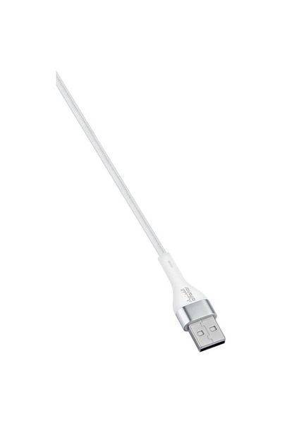 Generic AL FANAR 480Mbps 2.4A Braided USB Type-A to Lightning Fast Charging Cable White 1m C2-41A-LBW09