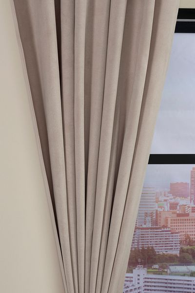 Premier Home New Suede Background Curtain 170X270 Gray