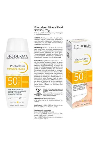 Bioderma Photoderm SPF 50+ sun protection set – Baby milk 200ml, Mineral fluid 75g, Spray 300ml