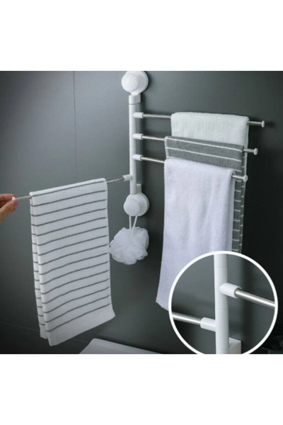 HOZRO Hozro Suction Cup Holder, for 4 Towels