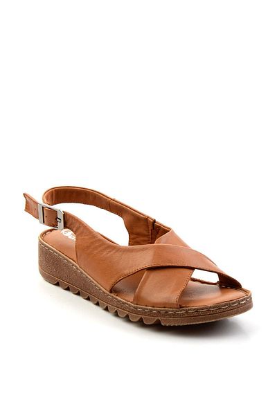 Bambi Taba Leather Women's Sandals K05087404103