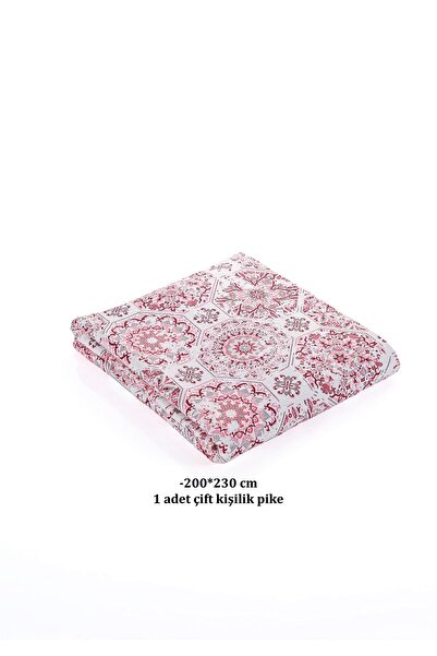 Evim Soren Double Pique Leslie Pink Dark Burgundy 200X230 cm