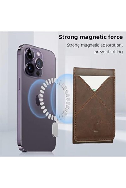 Limitless Magnetic Wallet, Magnetic Stand for iPhone, 4 Slot Leather Card Holder, Adjustable Stand S
