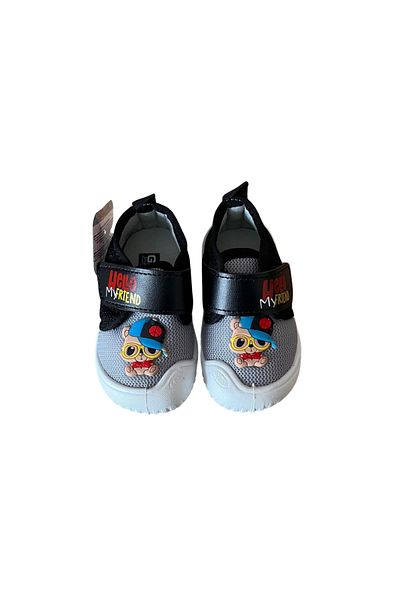GEZER Summer Boy's Comfortable Sole Velcro Adjustable Linen Home School Nursery Casual Shoes