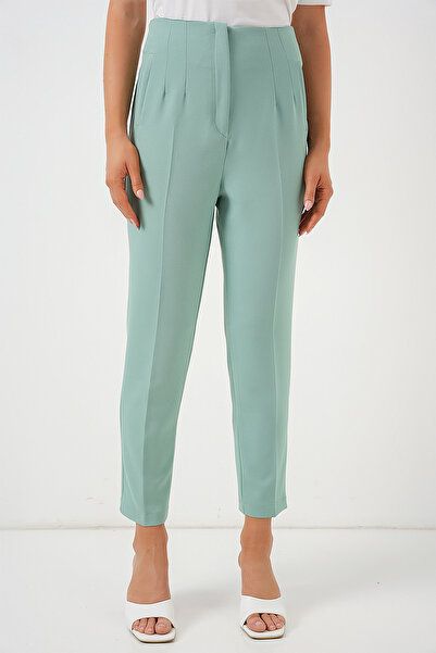Bigdart 6650 High Waist Fabric Trousers - Mint