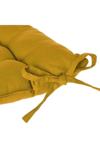 Generic atmosphera Premium Quality Square Shaped Chair Pad Mustard Yellow 38 x 38cm 103851R