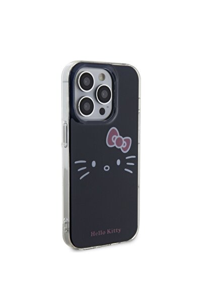 Hello Kitty Case for iPhone 14 Pro - Hello Kitty Hardcase IML Kitty Face (HKHCP14LHKHLK) - Black