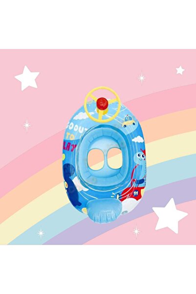 OEM Baby boat with panties for children 1–3 years Steering wheel and backrest, Blue Multicolor