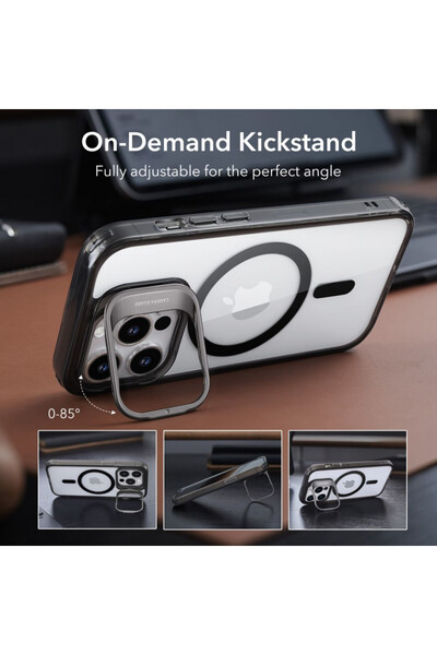ESR Husă pentru iPhone 14 Pro - ESR Classic Kickstand HaloLock - Negru transparent