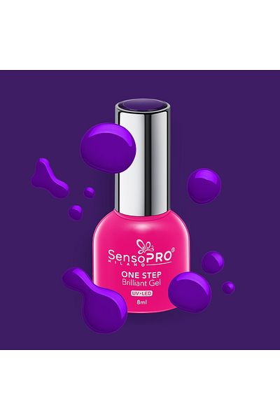 SensoPRO Milano Oja semipermanentă Brilliant într-un singur pas, 8 ml, violet regal #69