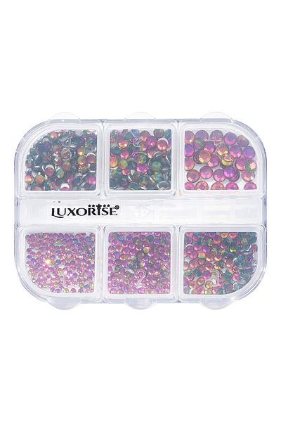 LUXORISE Artist Escape Nail Rhinestones, 6 models