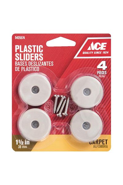 ACE Plastic Sliders (3.8 cm, 4 Pc.)