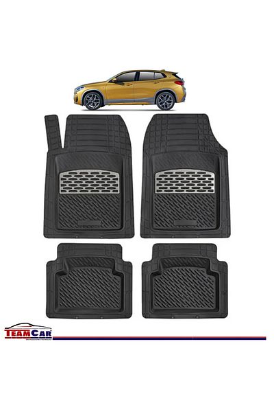 TEAMCAR Car Mats ® Tray Type Compatible Bmw X2 F39 (2017–2024) Carbon