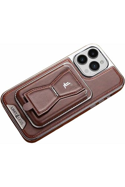 Limitless for iPhone 15 Pro Leather Case, Soft Touch Full-Body Protective Cover, Premium Shockproof