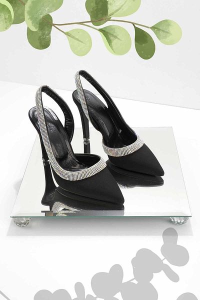 Bambi Matte Black Women's Evening Dress Shoes K 01231317438