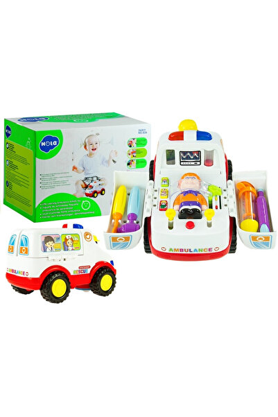 Evelise Ασθενοφόρο αυτοκίνητο με φιγούρα και αξεσουάρ, με ήχους και φώτα