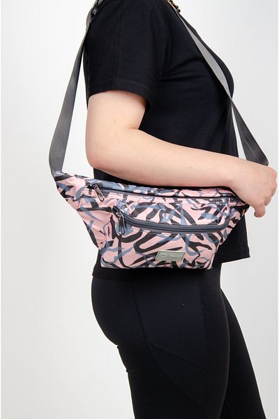 KAFF Pink Camouflage Patterned Water Resistant Fabric Unisex Bodybag Cross Shoulder Bag -1045