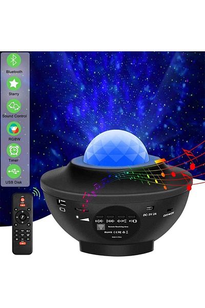 fulina Bluetooth projector lamp,starry sky atmosphere,dimmable,with timer and remote control,for decoration