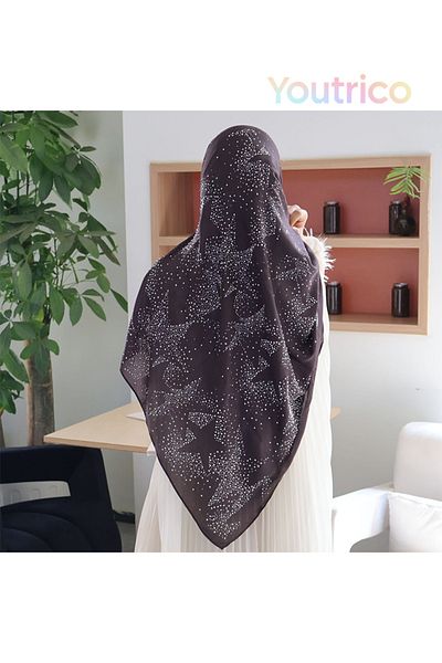 Youtrico Banquets&Party,shawls &bandanas,rhinestone prints,Evening dress matching,length:175cm