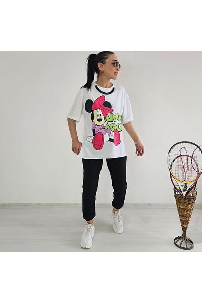 6 butik altı üstü butik Σετ κολιέ λεπτομέρεια Mickey αθλητική