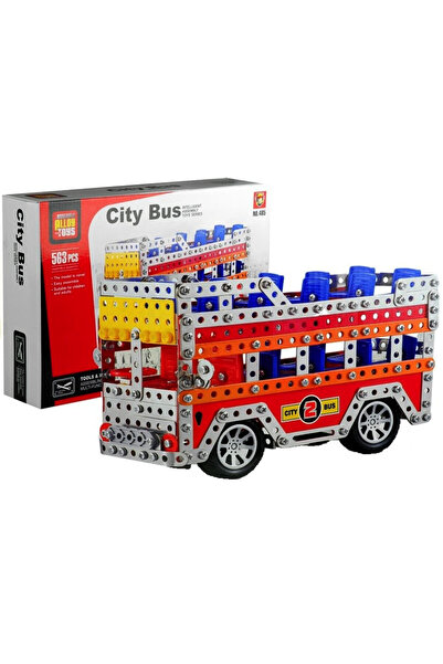 Evelise Kit de asamblare autobuz cu 563 de piese