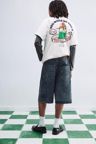 Pull & Bear Beyaz Tom ve Jerry tişört