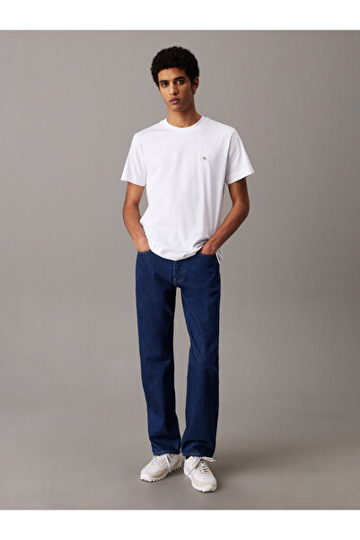 Calvin Klein Calvin Klein Men Bright White Woven Label Regular Fit T-Shirt
