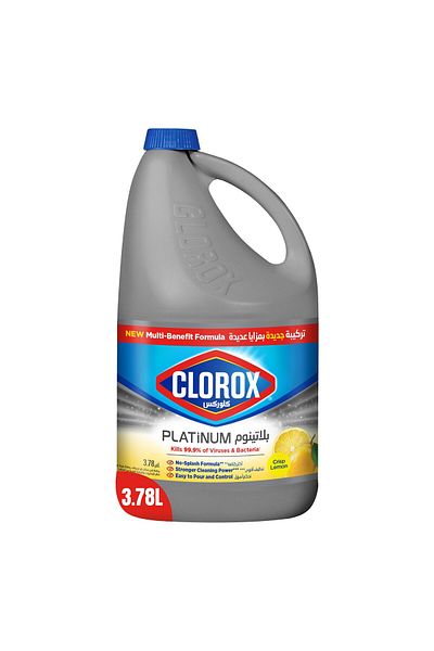 Clorox Platinum Bleach Crisp Lemon 3.78 Litres