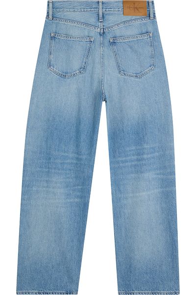 Calvin Klein Women Denim Medium Blue High Rise Barrel Jeans