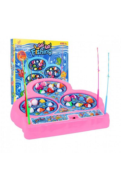 Evelise Joc distractiv de pescuit Go! Go! Fishing, roz
