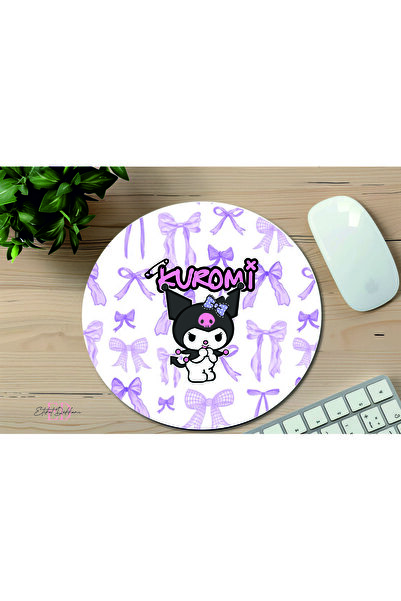 ETİKETİM Kuromi Temalı Mouse Pad Kare Mouse pad, Ofis Mause pad, Kaymaz Taban