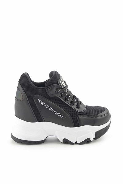 Bambi Black Mesh Women's Sneaker K01932600122