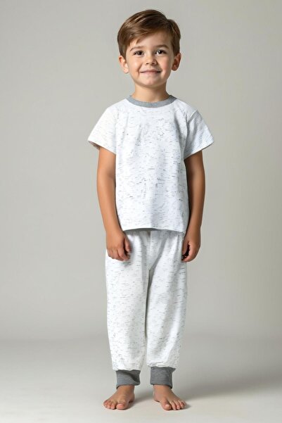 Zeyland Unisex Children's Crushed Pajama Set - Anthracite