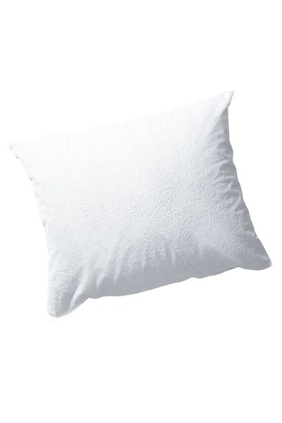 PATRU ANOTIMPURI Waterproof pillow protector cover with zipper, White