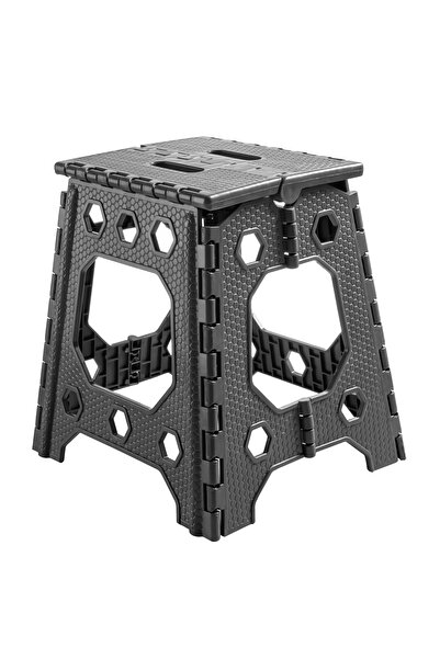 Genel Markalar Siyah Kamp Katlanır Tabure - Orta Boy